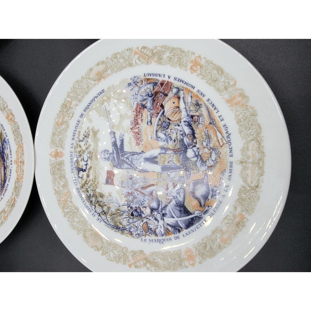 D'ARCEAU LIMOGES PLATES LAFAYETTE LEGACY COLLECTION REVOLUTIONARY WAR - Picture 3 of 7